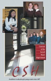 Student Reflections and Testimonials (pdf) - Schools of the Sacred ...