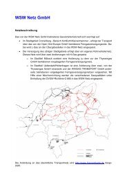 Netzbeschreibung (Gas) - WSW Netz-GmbH!