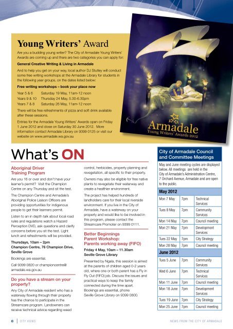 Volume 39 April 2012 (PDF 1.38 MB) - City of Armadale