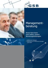 Management- beratung - GSB mbH & Co. KG