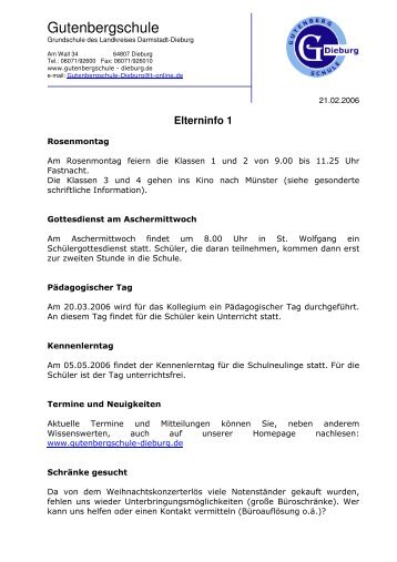 elterninfo 1 - Gutenbergschule Dieburg