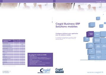 Cegid Business ERP Solutions mobiles - Cegid.fr