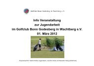 Jugendkonzept (PDF) - Golfclub Bonn-Godesberg