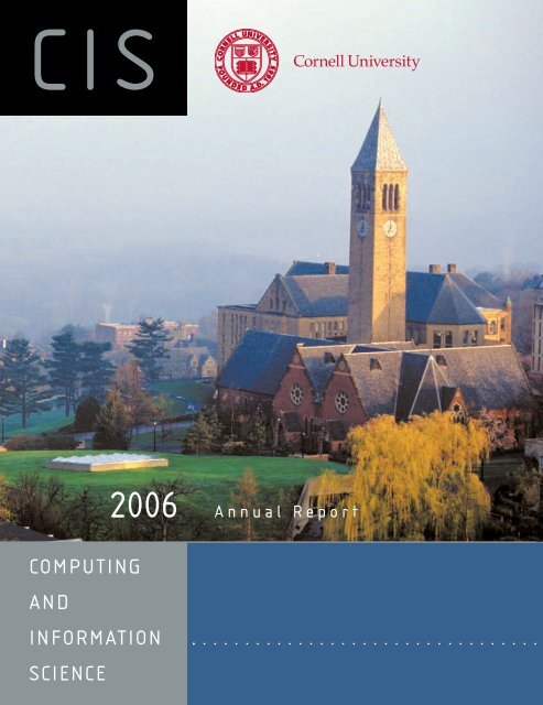 COMPUTING AND INFORMATION SCIENCE - Cornell University
