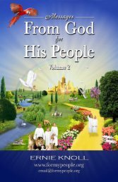 Messages from God for His People Volume 2 (PDF) - For My People ...