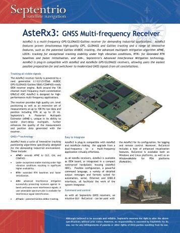 AsteRx3: GNSS Multi-frequency Receiver AsteRx3 - ppm GmbH