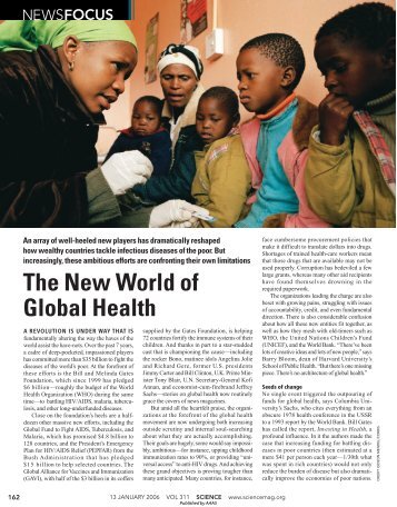 The New World of Global Health