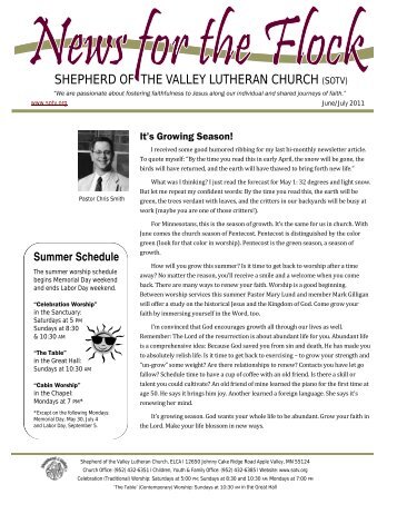 SHEPHERD OF THE VALLEY LUTHERAN CHURCH (SOTV)