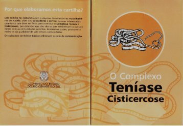 Cartilha - O Complexo Teníase/Cisticercose