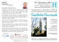 Flyer Geistliches Konzert 27.04.2013 - MC Harmonie 1882 ...