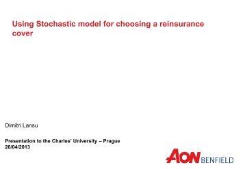 1. Why using a stochastic model