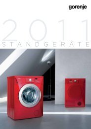 Pdf Katalog: Gorenje Standgeräte 2011