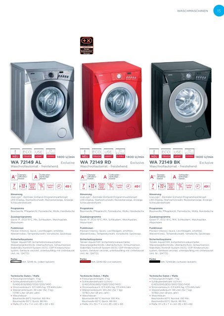 Pdf Katalog: Gorenje Standgeräte 2011