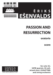 Passion and Resurrection (Full Score)