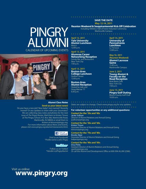 Fall/Winter 2010 - Pingry School