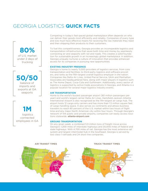 georgia's logistics education network - Logistics Provider Directory