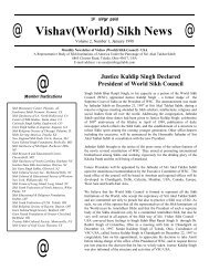 Vishav(World) Sikh News - World Sikh Council