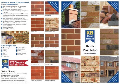 Brick Portfolio Kent Blaxill Brick Portfolio Kent Blaxill