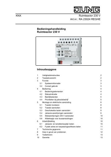 Bedienings handleiding (Nederlands)