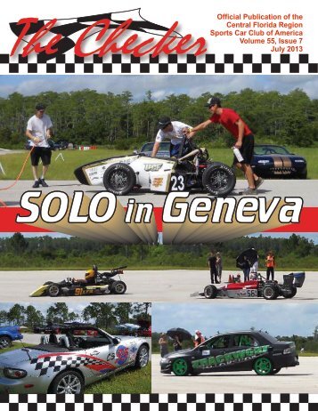 July 2013 Checker - Central Florida Region SCCA