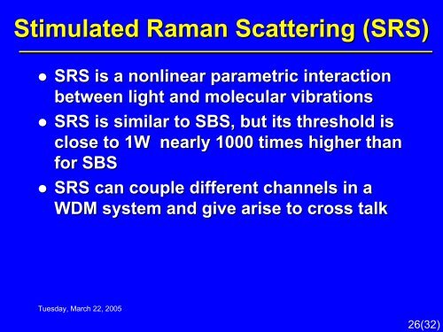 Fiber Nonlinearities and Their Impact on Transmission Systems