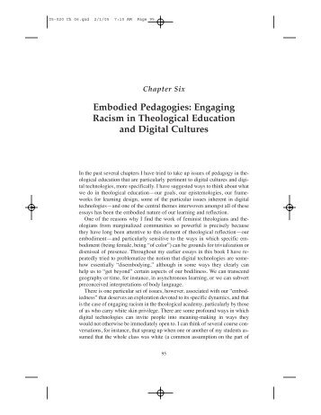 Embodied Pedagogies: Engaging Racism in ... - Luther Seminary