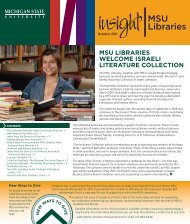 msu libraries welcome israeli literature collection - Parent Directory