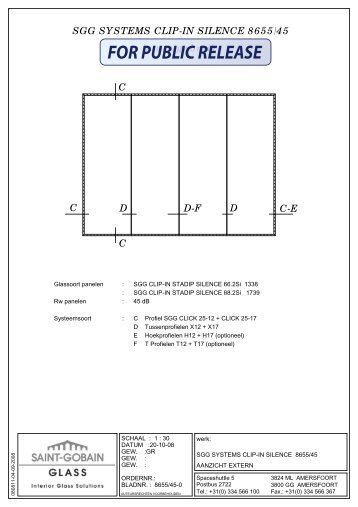 SGG SYSTEMS CLIP-IN SILENCE 8655/45 intern gebruik - SGG-IGS