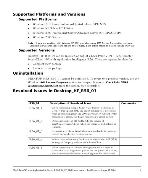 Secureclient NG with Application Intelligence R56 - Check Point