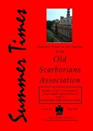 Summer Times, May 2006 - Old Scarborians