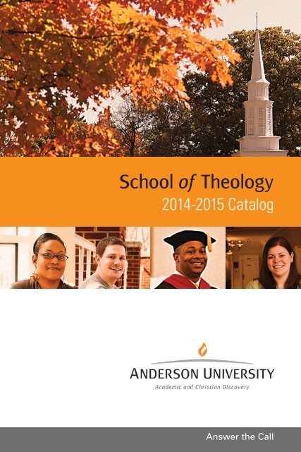Catalog 2012-2014 - Anderson University School of Theology