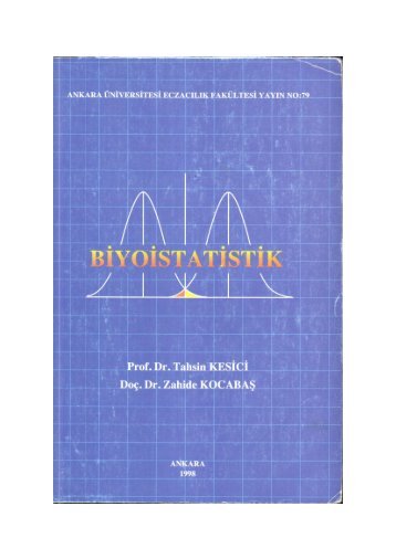 PDF Dosyası - Ankara Üniversitesi Kitaplar Veritabanı