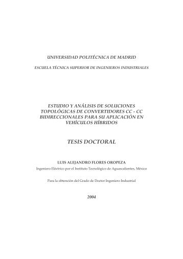 estudio y anÃ¡lisis de soluciones topolÃ³gicas de convertidores cc - cc ...