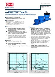 AVIBRATOR® Type FL - G+H Schallschutz