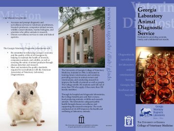 GLADS Brochure - University of Georgia College of Veterinary ...