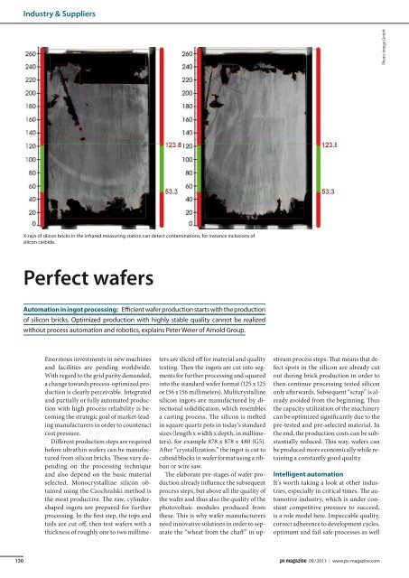 Perfect wafers - Arnold Gruppe