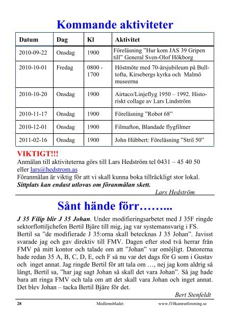 Medlemsblad nr 21 S.pub - Ãngelholms Flygmuseum