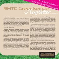 freitag 25. februar 2011 - RHTC Greenkeeper