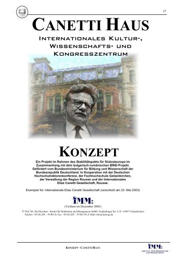 CANETTI HAUS - Internationale Elias Canetti Gesellschaft