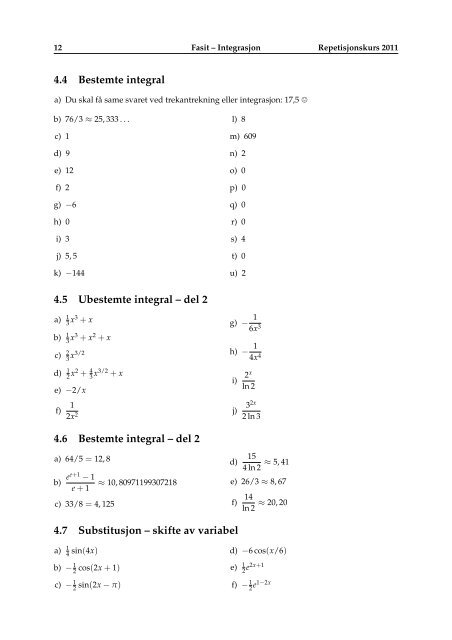 Kapittel 1 Algebra