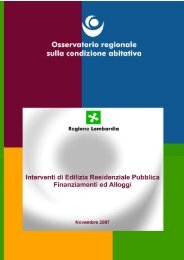 osservatorio politiche per la casa della regione lombardia