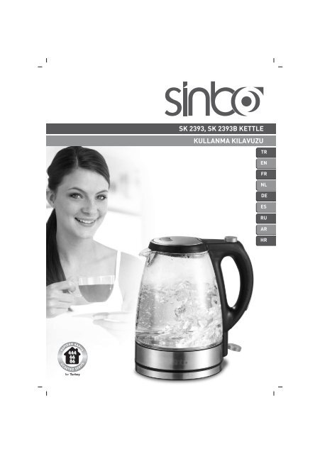 sk 2393, sk 2393b kettle kullanma kılavuzu - Sinbo