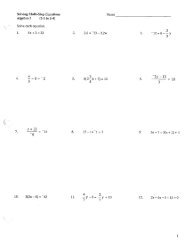 Multi step equations practice worksheet