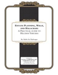 Estate Planning, Wills, and Halachah - Jewish Law