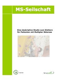 Studie zum Klettern von Menschen mit Multipler ... - MS-Muenster.de