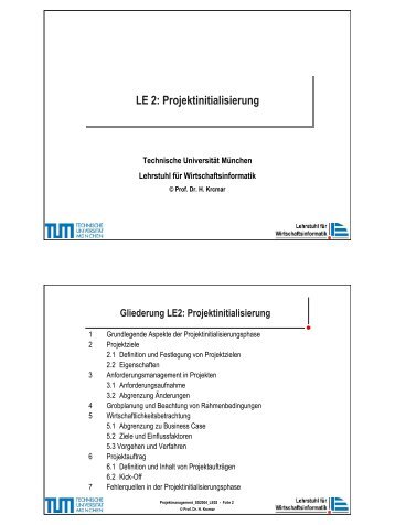 PM_SS204_LE02.pdf - Lehrstuhl fÃ¼r Wirtschaftsinformatik