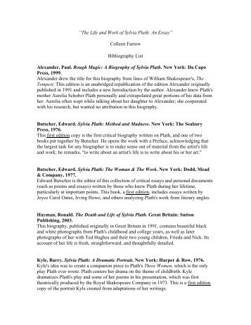 sylvia plaths lady lazarus and stings essay The lady of the poem is a 'robert lowell's 'skunk hour' and sylvia plath's 'lady lazarus' are true examples of 'confessional' poetry critical essays. sylvia plaths lady lazarus and stings essay The lady of the poem is a 'robert lowell's 'skunk hour' and sylvia plath's 'lady lazarus' are true examples of 'confessional' poetry critical essays.