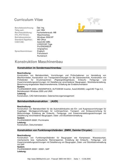 Konstruktion Maschinenbau