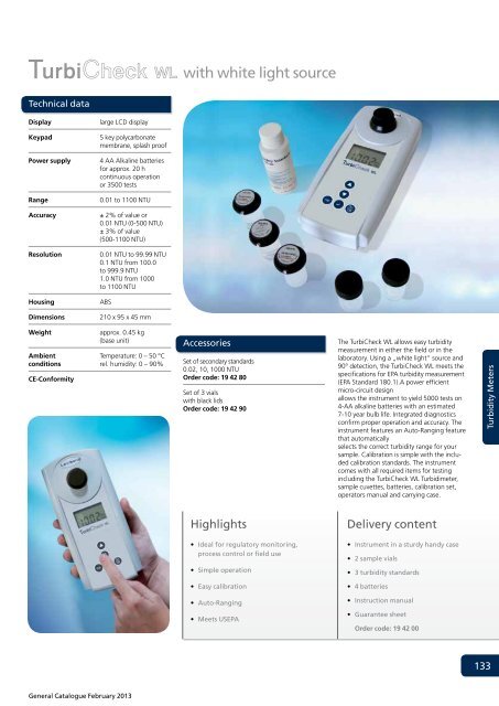 Turbidity Meters - Lovibond