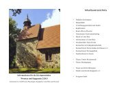 Inhaltsverzeichnis - Kirchgemeinden Kuppentin und Woosten
